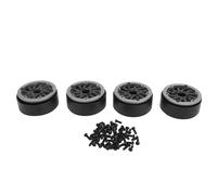 Carbon Fiber Lightweight Wheels Rim Ultra Durable 1.9 Inch for 1/10 RC Car Enthusiasts (Gray)