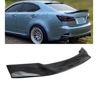 Carbon Fiber Look Rear Trunk Spoiler Wing Fits for 2006 2007 2008 2009 2010 2011 2012 2013 Lexus IS250 IS350 ISF HighKick Duckbill RT Style ABS Tailgate Splitter Lip Body Kits Trim