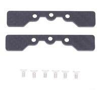 Carbon Fiber Lower Arm Stopper Plate Engineered for Tamiya TT02 1/10 RC Car to Improve Through the Rear Suspension Linkage