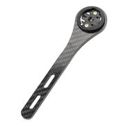 Carbon Fiber Made Multi-functional One-body Bending Bicycle Handlebar Stem, Special Computer Holder for or Bryton, for Night Trip Safety and Easy Installation (Applicable to