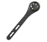 Carbon Fiber Made Multi-functional One-body Bending Bicycle Handlebar Stem, Special Computer Holder for or Bryton, for Night Trip Safety and Easy Installation (Applicable to
