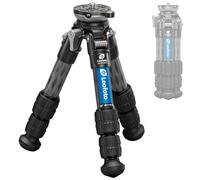 Carbon Fiber Mini Tabletop Tripod with Leveling Base 360° Rotation Portable Tripod for DSLR Phone Holder Projectors Bubble Level 8.5" Folding Length 11lb Max Load Capacity