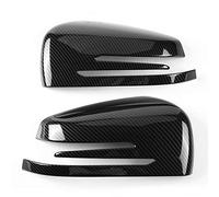 Carbon Fiber Mirror Cap Cover with Elegant Appearance for A B C E S CLA GLK GLA W204 W246, Protect Rear View Mirror From Scratch, Easy to Install, 1 Pair