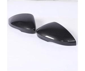 Carbon Fiber Mirror Cover Fits For Jaguar F-Type 2013-2021 Side Cap Trim Covers Car Accessories Wing Mirror Cap(ABS Carbon Fiber)