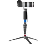 Carbon Fiber Monopod, 6 Section Telescopic Lightweight Stand, 41-164cm Height, DSLR Camera Live Streaming, Phone Photography