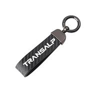 Carbon fiber motorcycle keychain key ring for HON-DA TRANSALP 600 650 700 xlv650 Motorcycle Accessories Motorbike Key Rings (Color : Black, Size : Normal)