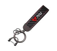 Carbon Fiber Motorcycle Keychain Key Ring For NIU N1 M1 U1 M+ NGT N1S-Red-a