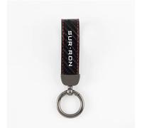 Carbon Fiber Motorcycle Keychain Key Ring for Surron Sur-ron-Red-a