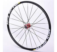 Carbon Fiber MTB Bicycle Wheelset, Mountain Bike Front Rear Wheels Set 26" 27.5" 29" Double Layer Alloy Rim Sealed Bearing, QR 8-11 Speed Cassette(Red,27.5inch)