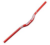 Carbon Fiber MTB Handlebars 31.8*580/600/620/640/660/680/700/720/740/760mm | Mountain Bike Handle Bars,Extra Long Handlebar Riser Bars(Red silver,660mm)