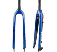 Carbon Fiber MTB Rigid Fork 26/27.5/29 Disc Brake Mountain Bike Fork 1-1/2" Tapered Bicycle Front Fork QR 9Mm Carbon Road Bike Rigid Fork E,26''