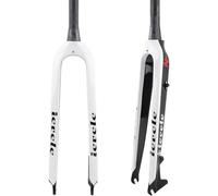 Carbon Fiber MTB Rigid Fork 26/27.5/29 Disc Brake Mountain Bike Fork 1-1/2" Tapered Bicycle Front Fork QR 9Mm Carbon Road Bike Rigid Fork C,26''