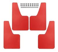Carbon Fiber Mud Flaps Splash Guards for Ford Transit Connect Custom Tourneo MK5 MK6 MK7 MK8 Sport Mudflaps Mudguards E-150 E250 car mudguards(4Pcs Red)