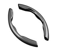Carbon Fiber Pattern Covers Soft Natural Fiber Fabric Standard Steering Cover for Greatest Comfort Not Slip Driving Wheel Cover