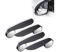 Carbon Fiber Pattern Rain Eyebrow Reversing Mirror Integrated, Car Blind Spot Mirror Rain Eyebrow 2-in-1 Design, Car Rearview Blind Spot Mirror Rain Eyebrow Integrated for Cars (2sets)