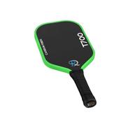 Carbon Fiber Pickleball Paddle Set, Lightweight Pickleball Paddle with Honeycomb Core, Includes 1 Pickleball & Carry Bag, Single Paddle (Green)