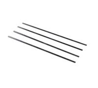 Carbon Fiber Plate 4pcs Flat Shape Pressure-resistant Solid Bars, 500mm Carbons Pultruded Black Fiber Strips Sheets