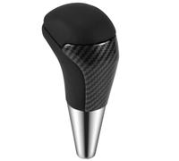 Carbon Fiber PU Leather Gear Shift Knob Cover Compatible With Land | Automatic Shifting AT Shifting Pusher Head Cover; Fits Land Vehicles