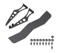 Carbon Fiber RC Car Tail Wing, Universal Rear Spoiler for 1/10 Scale RC Cars, Lightweight High - Strength Rear Wing with Brackets for TT02 XV01 PTG2 Drift Racing Models