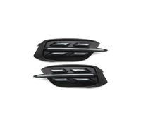 Carbon Fiber Rear Bumper Reflector Fog Lights For Civic 10th Gen 2016-2020 Sedan Lamp Dynamic DRL Turn Signal(Black)