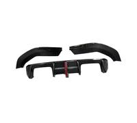 Carbon Fiber Rear Diffuser With Brake Light Back Lip Guard Compatible For BMW G80 G82 G83 M3 M4 2021+ Car Bumper Accessories(FRP Unpainted Black)