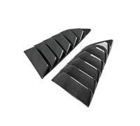 Carbon Fiber Rear Window Louver TS Style Compatible For Nissan R35 GTR 08-17 Glossy Black Air Vent Duct Trim Accessories Window-shades Kit