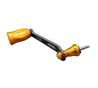 Carbon Fiber Rocker Arm Handle for Fishing Reel Models, Suitable for for Stella, for STRADIC, Complex F4, 70mm Length, Lightweight at 21 9g, Perfect for Upgrades (Gold)