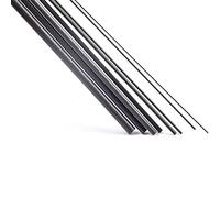 Carbon Fiber Rods 10 Pcs 500mm - High Strength Solid Rods for Kites, Drones, Mechanical Equipment, Lightweight and Durable
