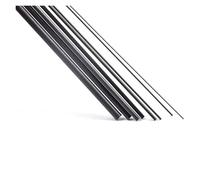Carbon fiber round rod 10Pcs Carbon Fiber Rod 500mm Length And Diameter 0.5mm-7mm Round Solid Carbon Rod For Fixing And Strengthening Use(0.6x500mm 10pcs)