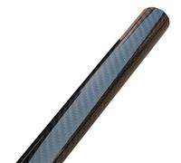 Carbon Fiber Round Tube, 2PC Twill Glossy Cabon Fiber Pipe 500mm Length High 3K Carbon Fabric Wound Tube OD 5-30mm Circular Tubes(25x23mm)