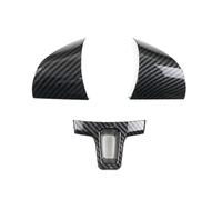 Carbon Fiber Self Adhesive ABS Carbon Fiber Steering Wheel Cover Protective Trim For Golf 6 For MK6 For Passat B7 CC For Jetta For Bora For Polo For Tiguan Trim Interior Decal(Carbon Fiber-A)