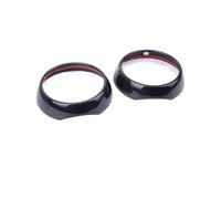 Carbon Fiber Self Adhesive Car Air Vent Ring Outlet Cover Case Carbon Fiber Shell Housing Sticker Decor For Mini For Cooper For One S For JCW F55 F56 F57 Accessories Trim Interior Decal(Vent Outer Cov