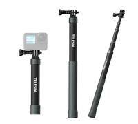 Carbon Fiber Selfie Stick Monopod Pole Extendable Invisible 120cm/47.2 inch for GoPro Insta360,Waterproof Monopod for GoPro Max Mini Hero 12 11 10 9 8, Insta360, One R X2 X3 Go 2, DJI Action