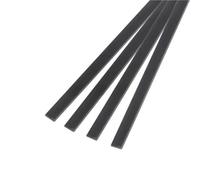 Carbon Fiber Sheet 4pcs Pultruded Carbon Fiber Flat, Shape Solid Bar Strip, L 500mm Strips for Rc Airplane(4x20x500mm)