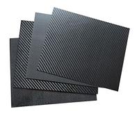 Carbon Fiber Sheet,500×500mm 3K High Strength Board Panel Plate Thickness 1mm 1.5mm 2mm 2. 3mm 4mm 6mm, 1PCS(1.0mm Twill Matte)