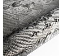 Carbon Fiber Sheet Camouflage Pattern Carbon Fiber Cloth, 240g DIY Jacquard 3K Fabric for Auto And Motorcycle Parts Decoration 1pc(20cmX100cm)