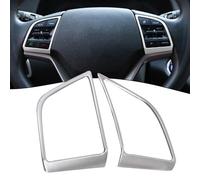 Carbon Fiber Silver Steering Wheel Trim Button 2020 pack Plastic Carbon Fiber Features According to the factory specifications 3 Easy installation (Silver)