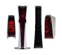 Carbon Fiber Skin Cover For PS5 Pro Console Sticker Host Center Decals Game Console Accessories Anti-Scratch Host Center Decals Protection Strip Film Center Skin Cover Sticker (PS5CQ-Pro-0059)