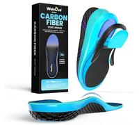 Carbon Fiber Sport Insoles with Arch Support - Welnove Shock Absorbing Performance Running, Hike Insoles for Active Sport - （XXL-UK:10-11