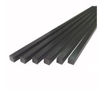 Carbon Fiber Square Tube, 10pcs Square Carbon Fiber Rods 2x2mm to 10x10mm 500mm Length Pultruded Solid(10pcs 5x5x500mm)