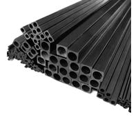 Carbon Fiber Square Tube L 500mm Outer Diameter 2mm 2.5mm 3.0mm 4 5mm 6mm 8mm 10MM(4pc 2.5X2.5X1.5 500)