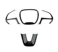 Carbon Fiber Steering Wheel Decor Cover Trim 14 pack 4 pcs Carbon Fiber no needs to make any changes self- tape on the back will not easy to fall off