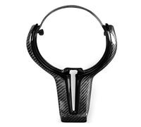 Carbon Fiber Steering Wheel Trim Cover For B&MW M2 F87 M3 F80 M4 F82 M5 F10 M6 F06 Shift Paddle Extension(Carbon black)