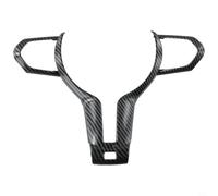 Carbon Fiber Steering Wheel Trim For BMW F Chassis Models ABS Material | Diagonal weave polished finish adds a luxury look Easy installation Wide compatibility for BMW 1 2 3 4 5 6 X5M X6M