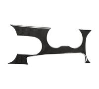 Carbon Fiber Sticker Interior Car Gear Shift Panel Trim Cover Cup Holder Decoration Decal Frame for Ford for Mustang GT 2015 2016-2020 MENSUNUBNM(2)