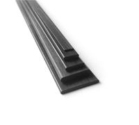 Carbon Fiber Strips,10pcs Pultruded Strip 500mm Length CRP, Bars, Flat Bar(1.0mm x3.0mm)