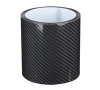 Carbon Fiber Strips Anti Scratch Carbon Fiber Protective Film Dry Carbon Fibre Detailing Vinyl Wrap Tape Car Door Edge Guard Sticker Black Carbon Fibre Detailing Wrap (10cm*3m)