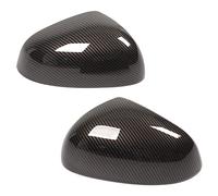 Carbon Fiber Style Exterior Rear View Mirror Cover, Replacement for Smart Fortwo C453 A453 2016-2021, Wing Mirror Cap with ABS Protection for Smart EQ Fortwo