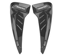 Carbon Fiber Style Side Vent Trim Pair - Air Wing Cover, Sticker for Universal Car Interior and Exterior Modification