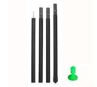 Carbon Fiber Tarp Poles Adjustable Canopy Rods for Camping Tent Awning, For Ultra-Light 8-Layer Matte Finish with Luminous Cap, Multi-Section Telescopic Design,(1.7m)